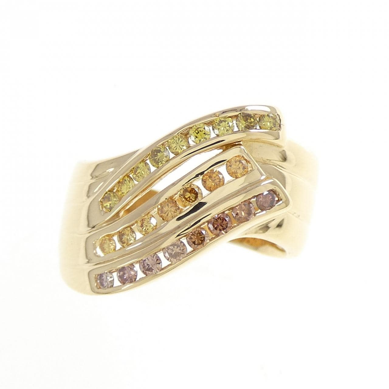 K18YG ダイヤモンド リング 0.42CT