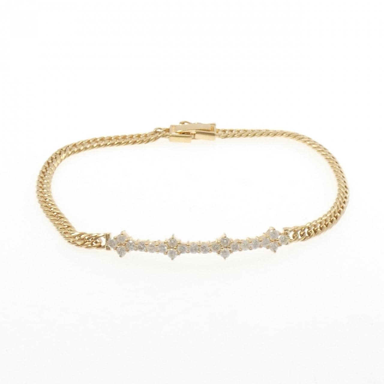 K18YG ダイヤモンド ブレスレット 0.88CT