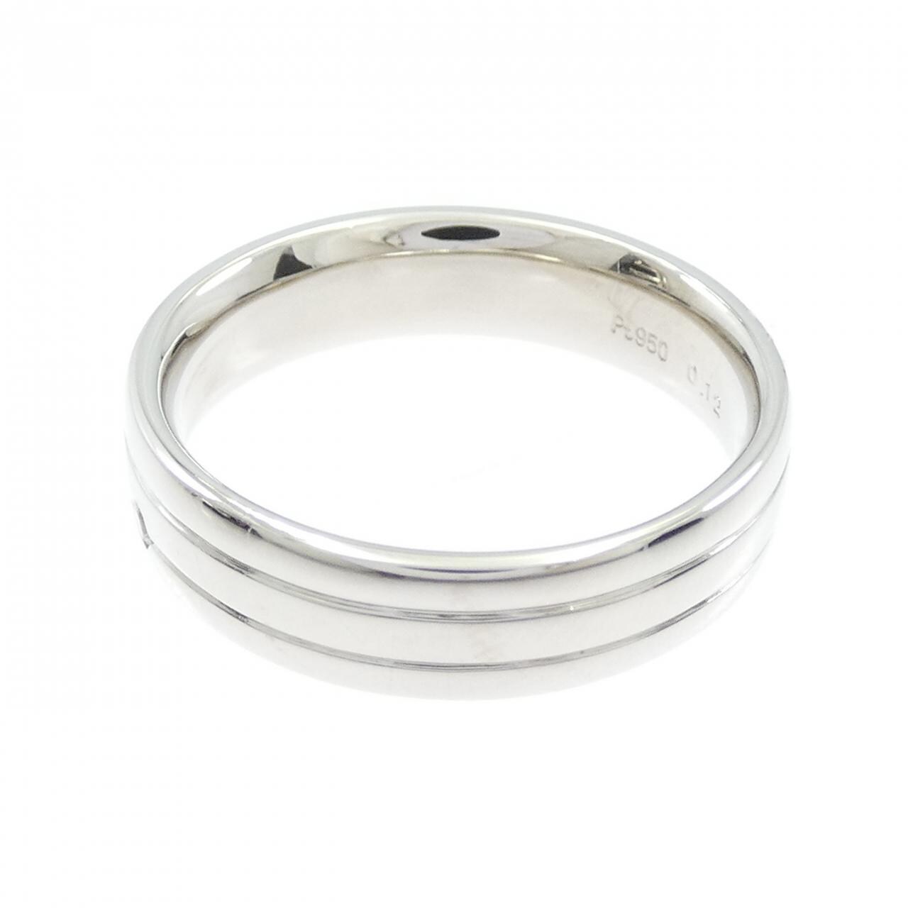 PT950 ダイヤモンド リング 0.12CT