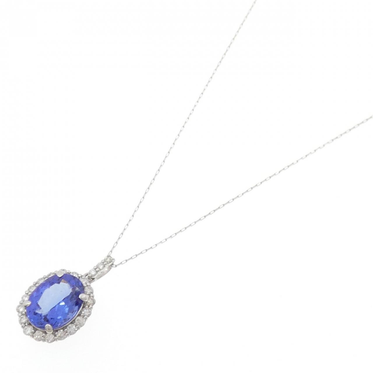 【新品】PT900/PT850 タンザナイト ネックレス 1.98CT