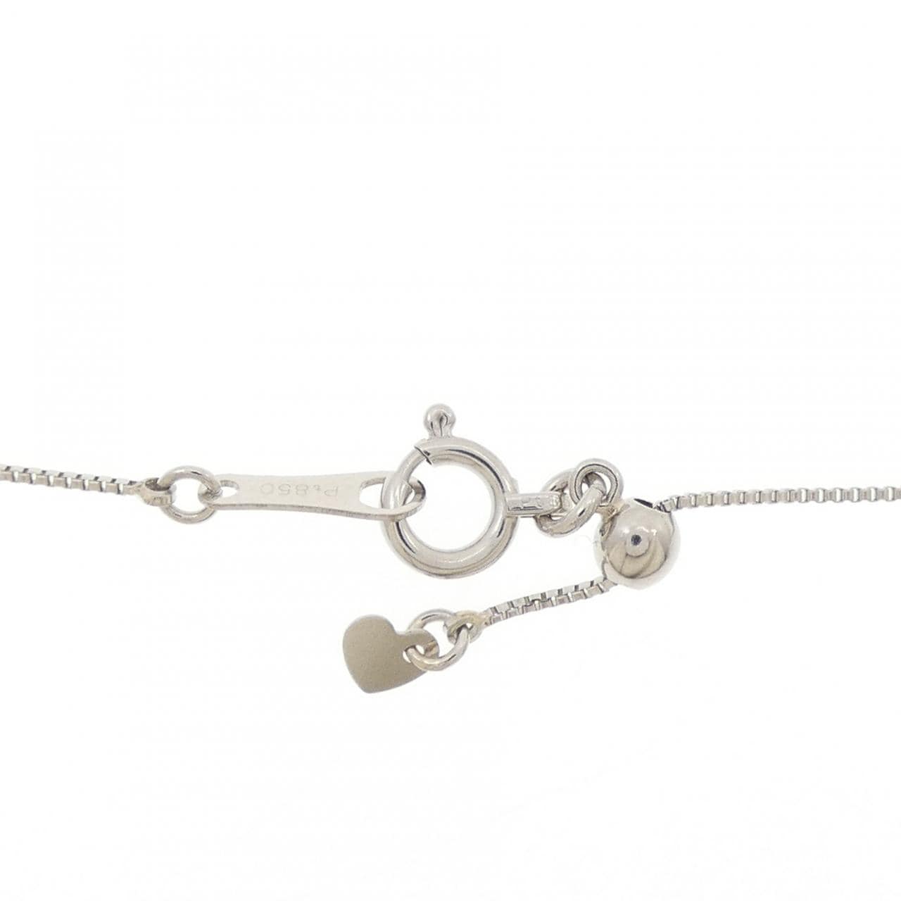 PT900/PT850 ソリティア ダイヤモンド ネックレス 0.537CT