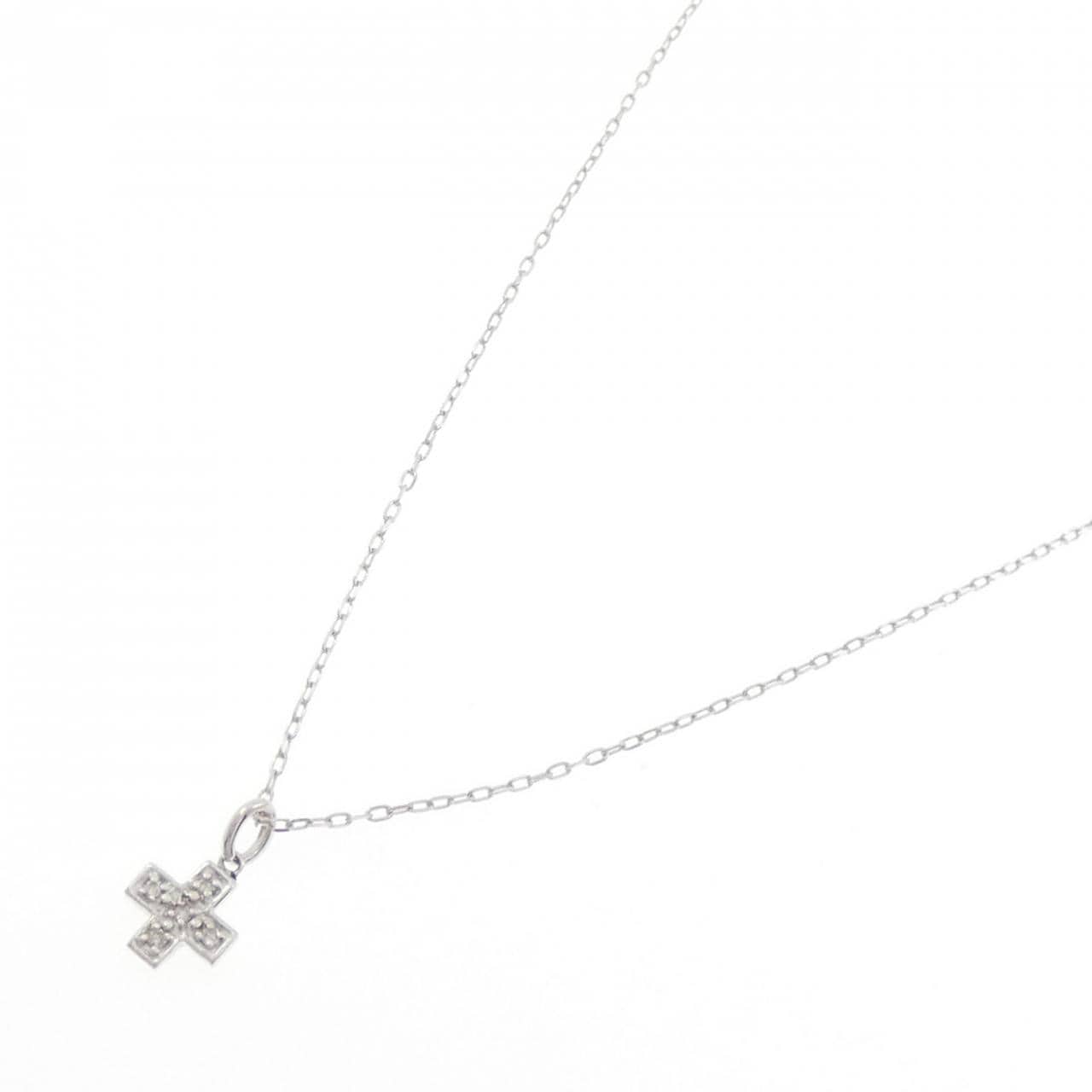 K18WG ダイヤモンド ネックレス 0.03CT
