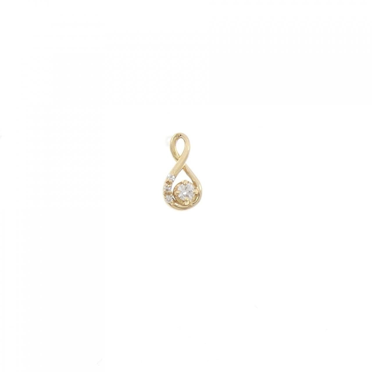 K18YG钻石耳环单耳