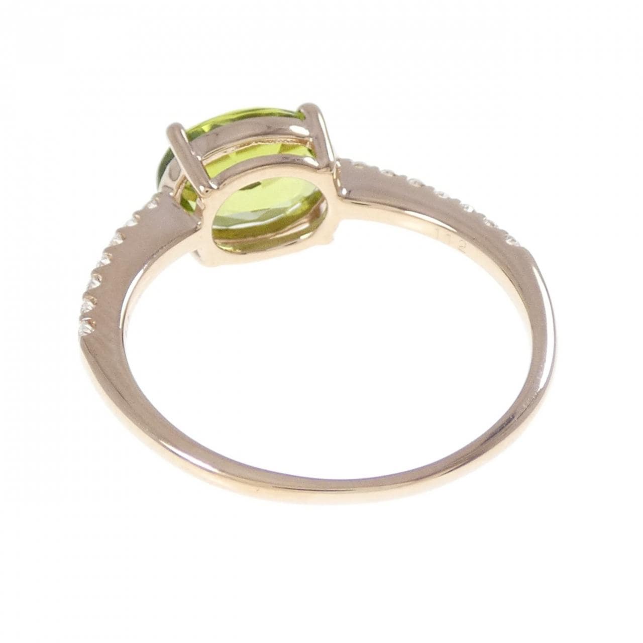 K18PG ペリドット リング 1.12CT