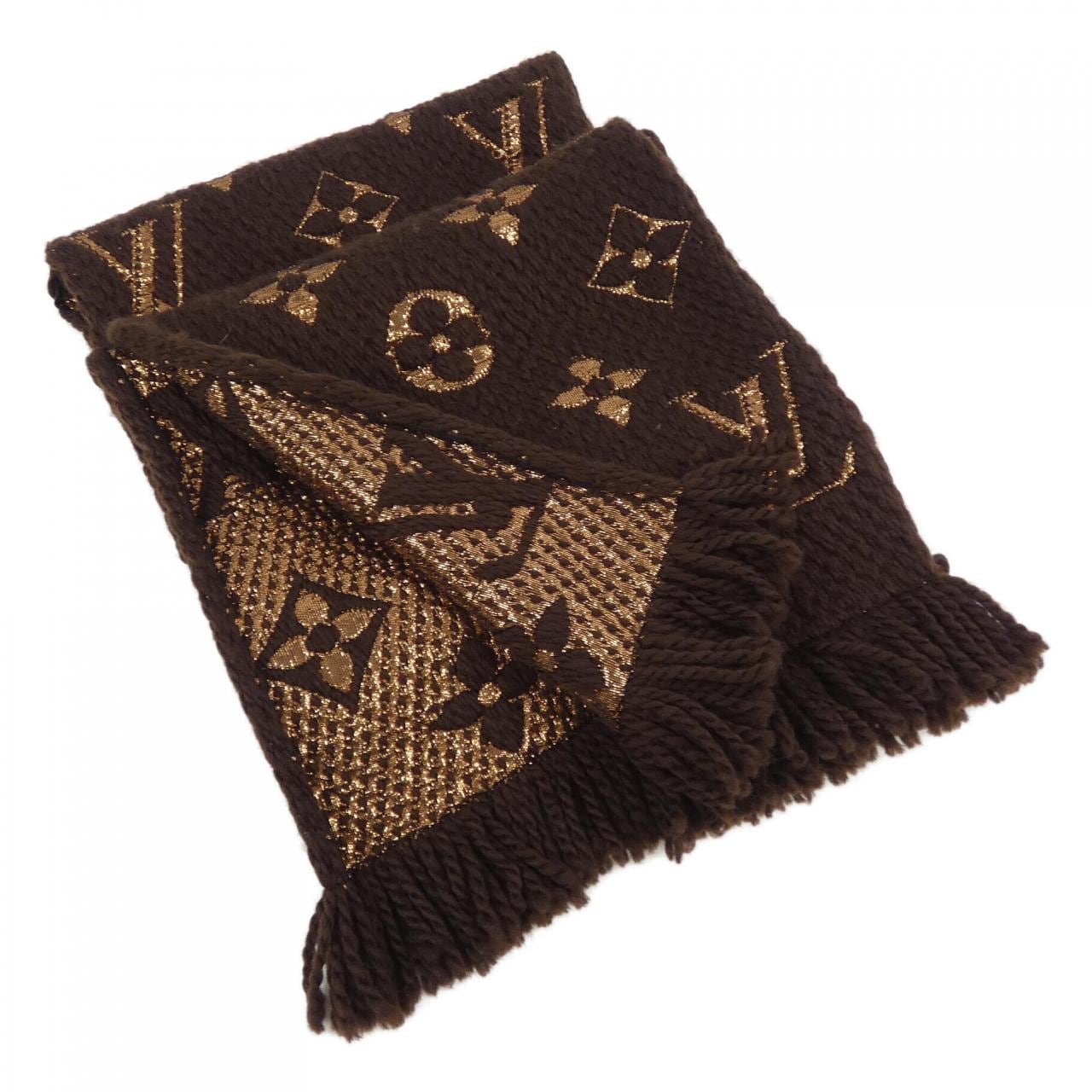 ルイヴィトン LOUIS VUITTON エシャルプ ロゴマニア シャイン M71383 MUFFLER