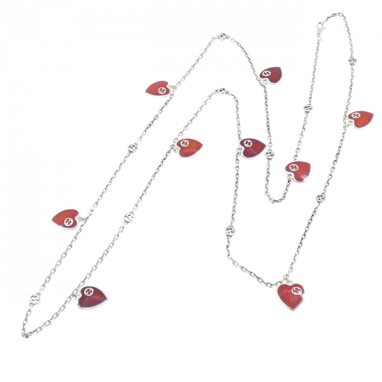 グッチ ハート 樹脂 ネックレス