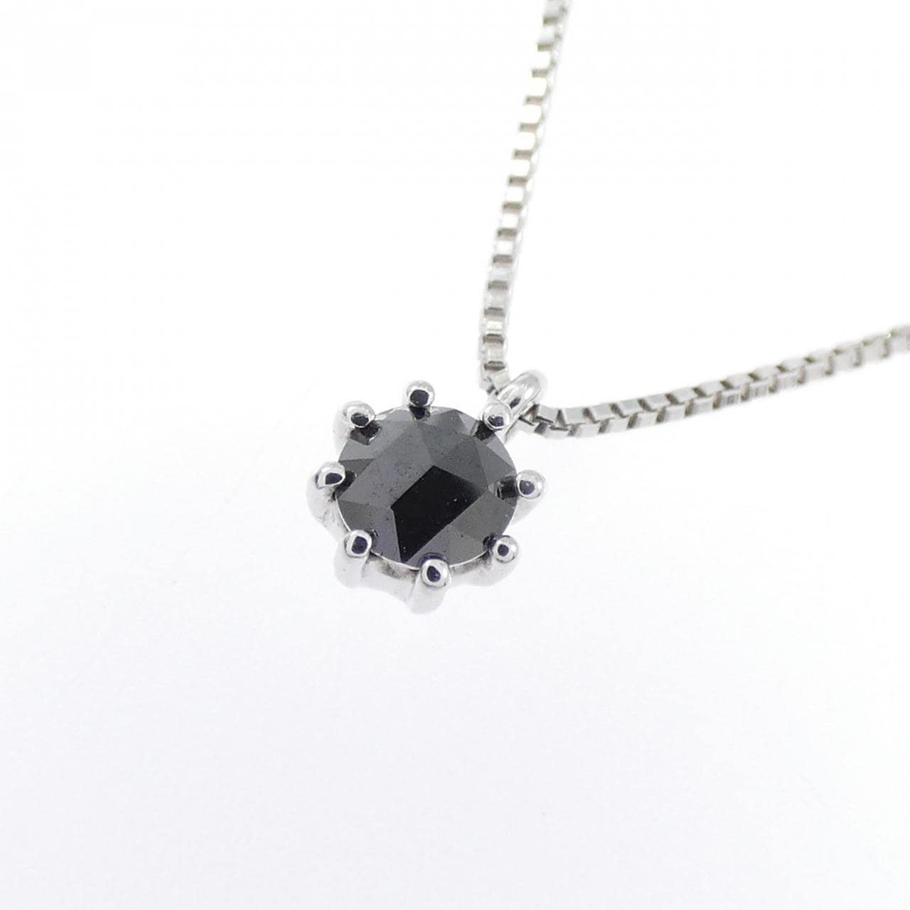 K18WG ダイヤモンド ネックレス 0.10CT