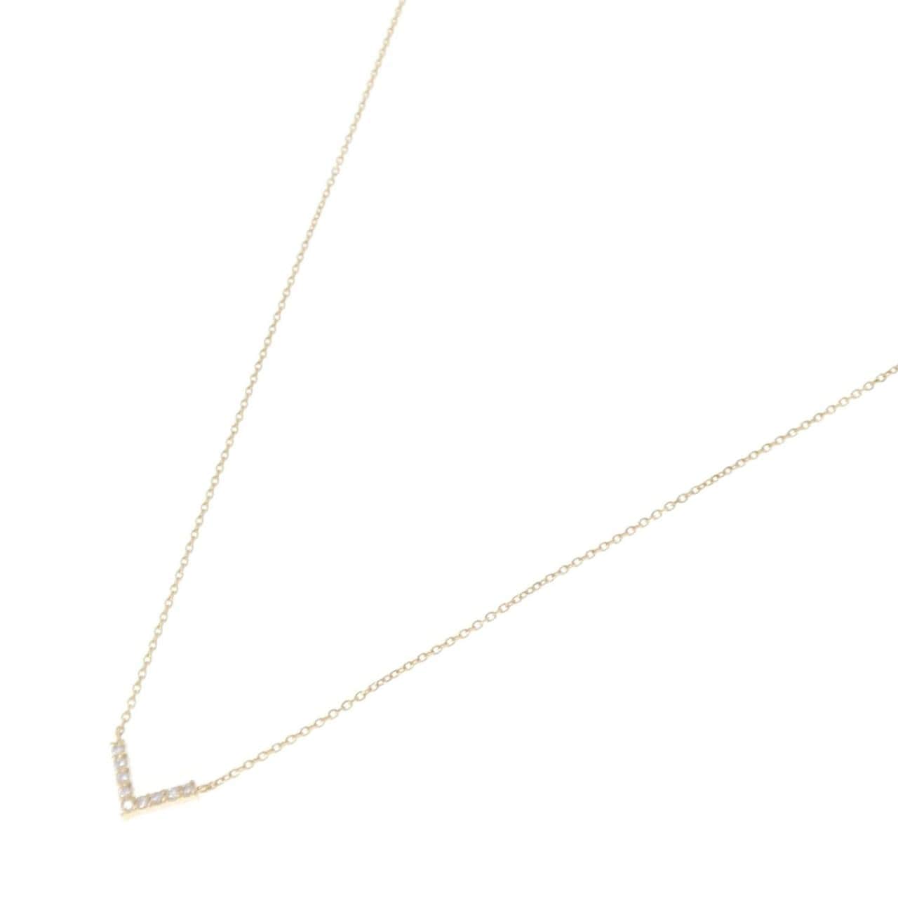 K18YG ダイヤモンド ネックレス 0.06CT