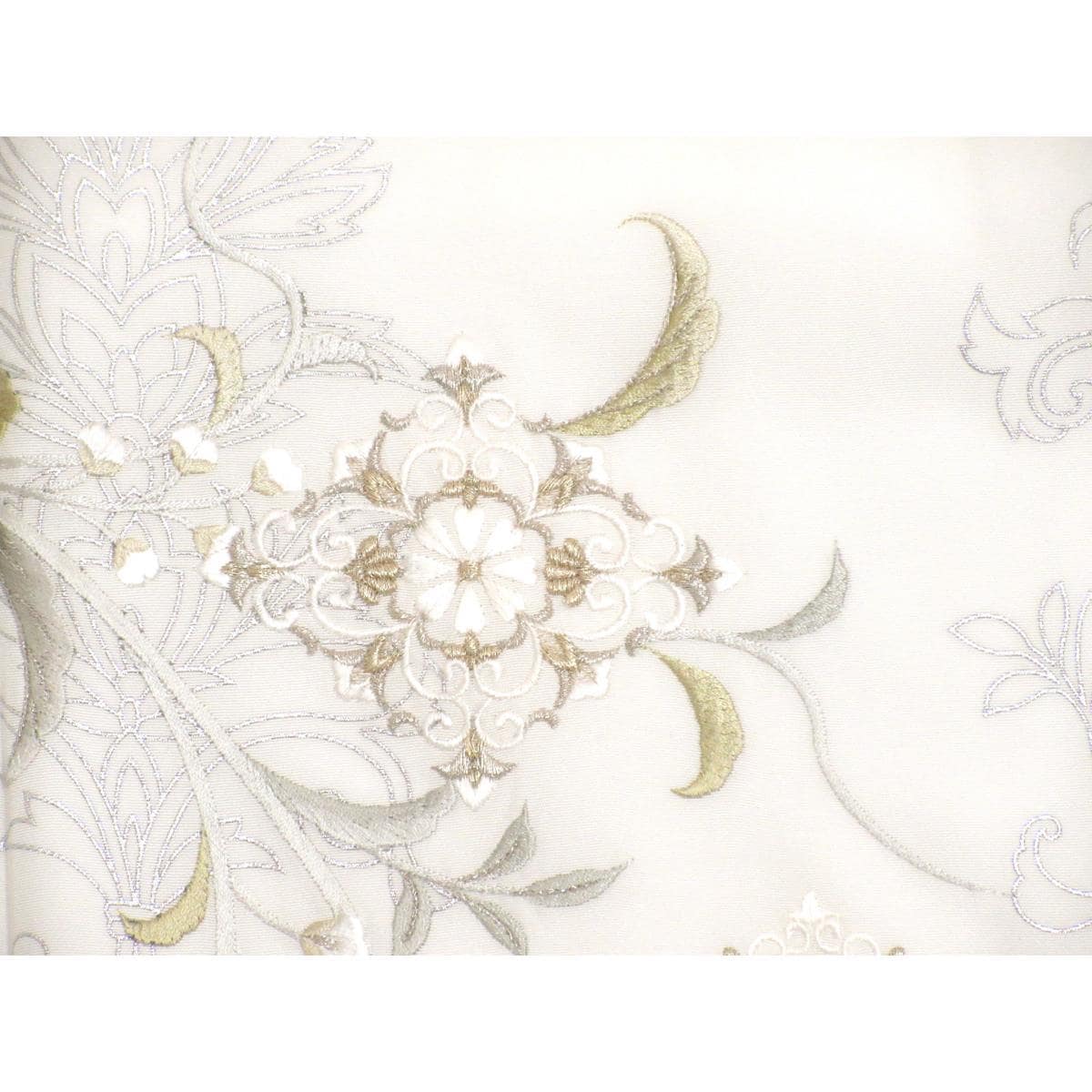 【未使用品】訪問着　銀彩加工刺繍入り