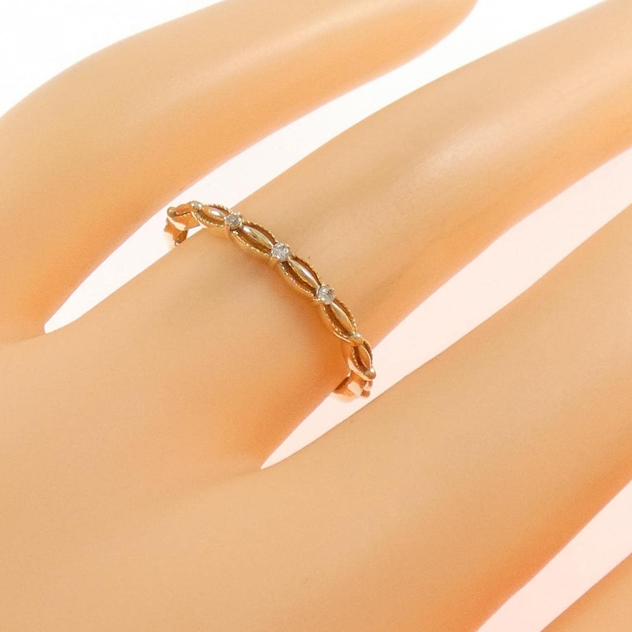 アガット ダイヤモンド リング 0.02CT