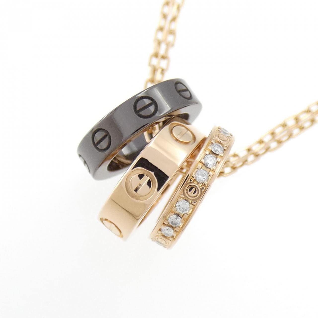 CARTIER LOVE三圈项链