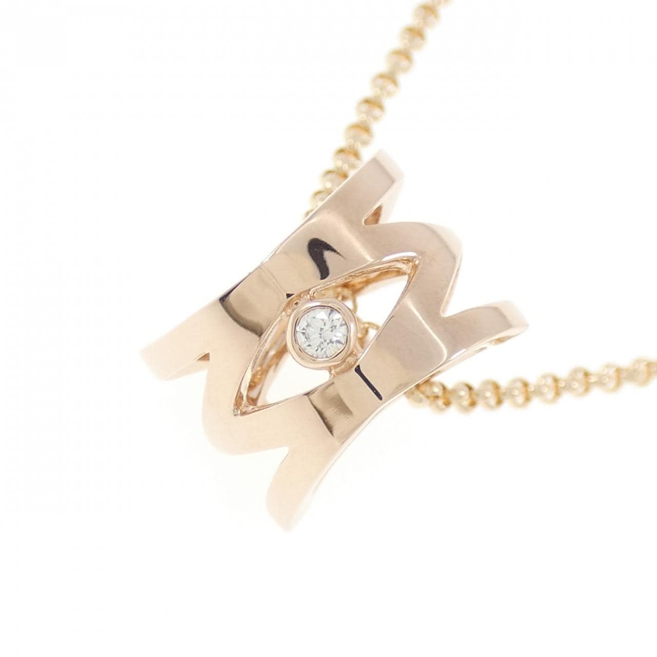 ミキモト エム シグネチャー ネックレス 0.05CT