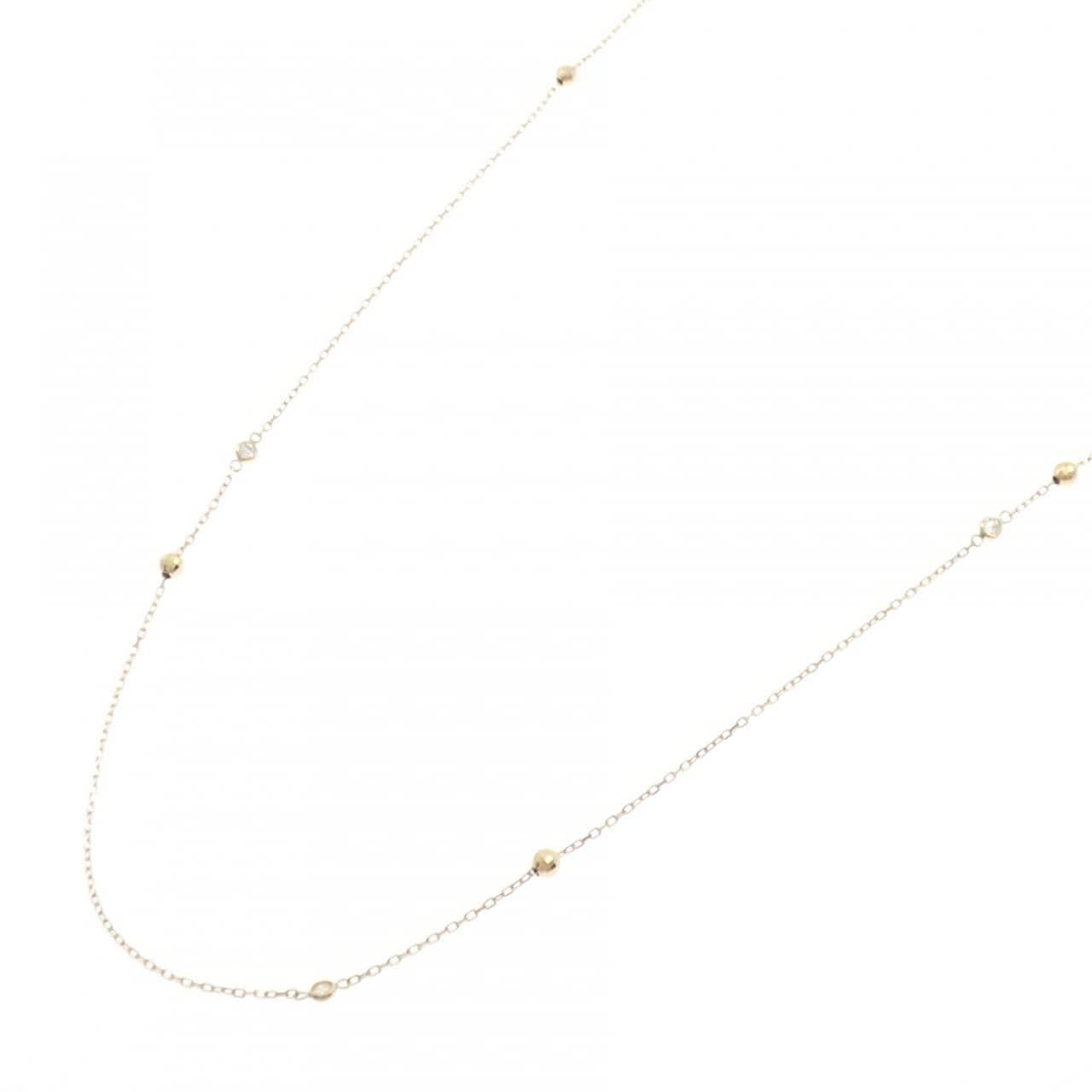 K18PG/K18YG ダイヤモンド ネックレス 0.20CT