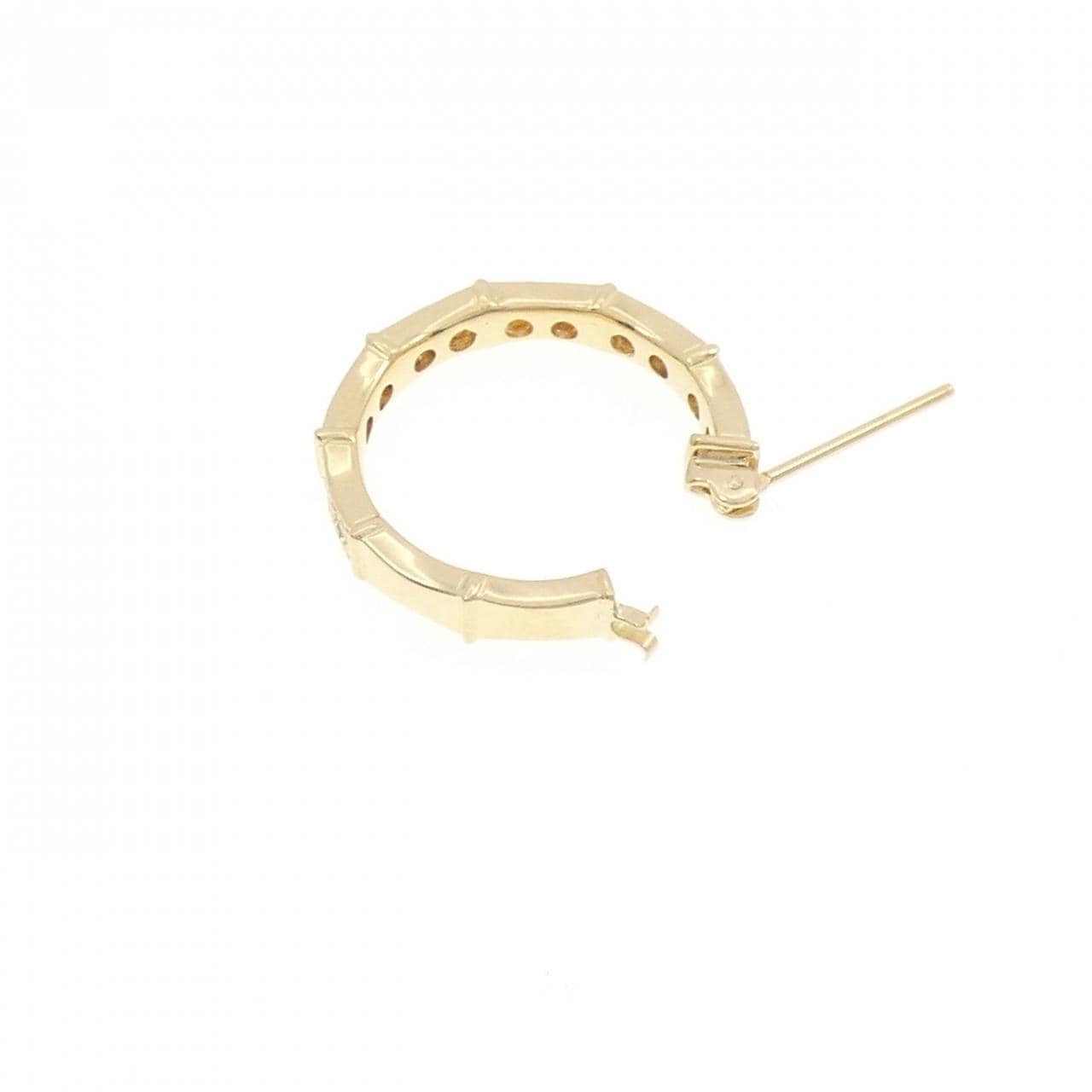 K18YG ダイヤモンド ピアス 0.50CT 片耳