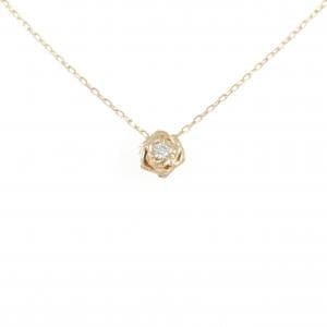 K10PG/10KPG ローズ ダイヤモンド ネックレス 0.05CT