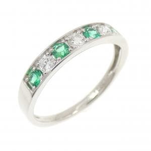 PT950 エメラルド リング 0.24CT