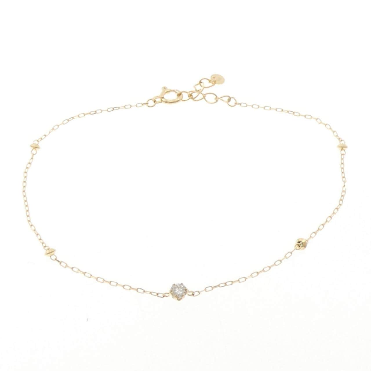 K18YG ダイヤモンド ブレスレット 0.08CT
