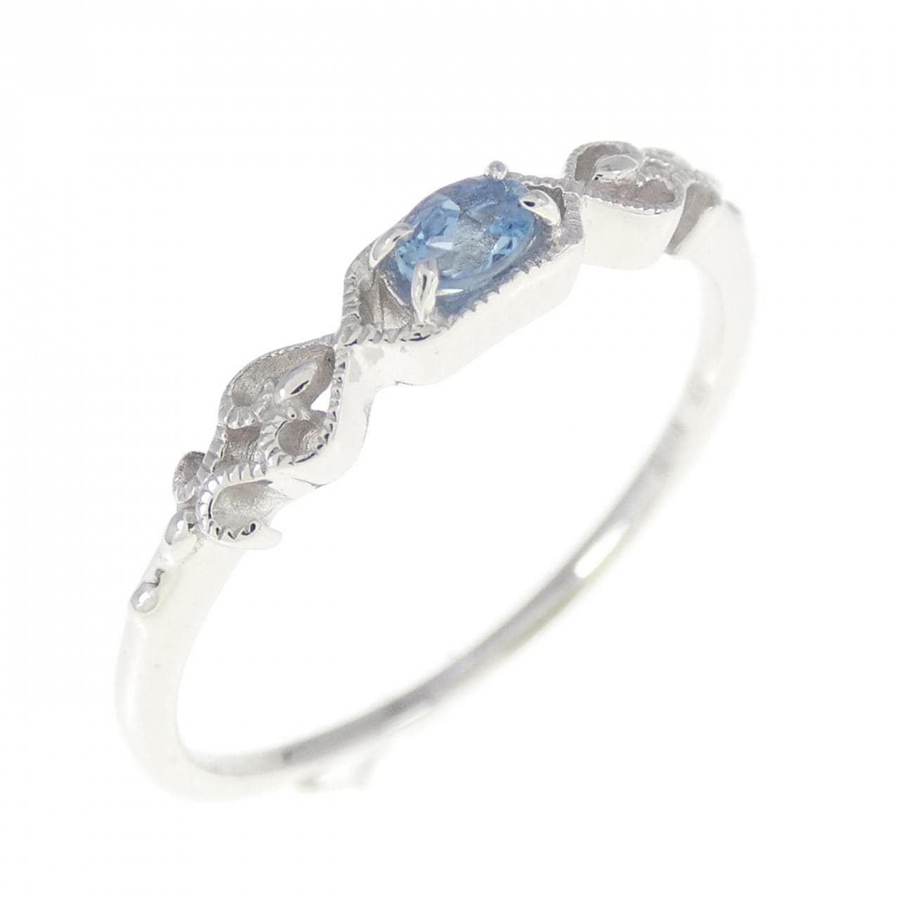 K18WG Aquamarine ring