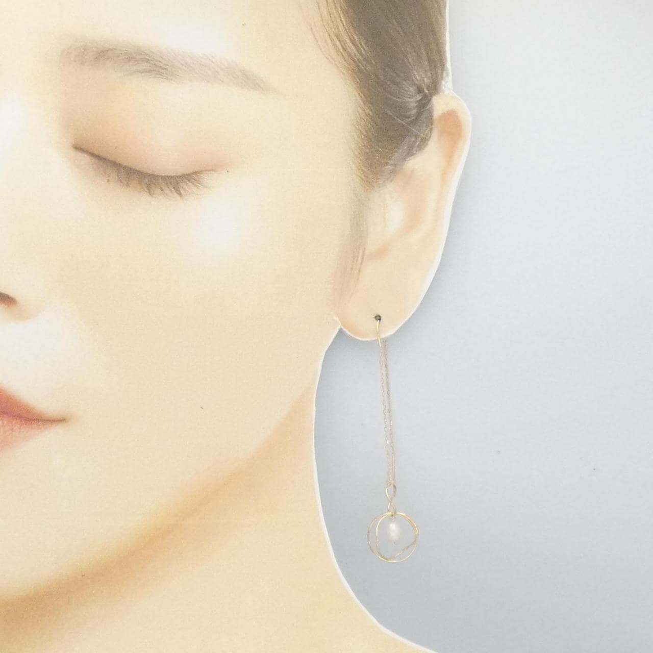 K10YG freshwater pearl earrings
