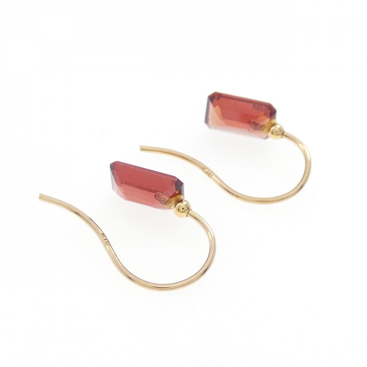 K18YG ガーネット ピアス