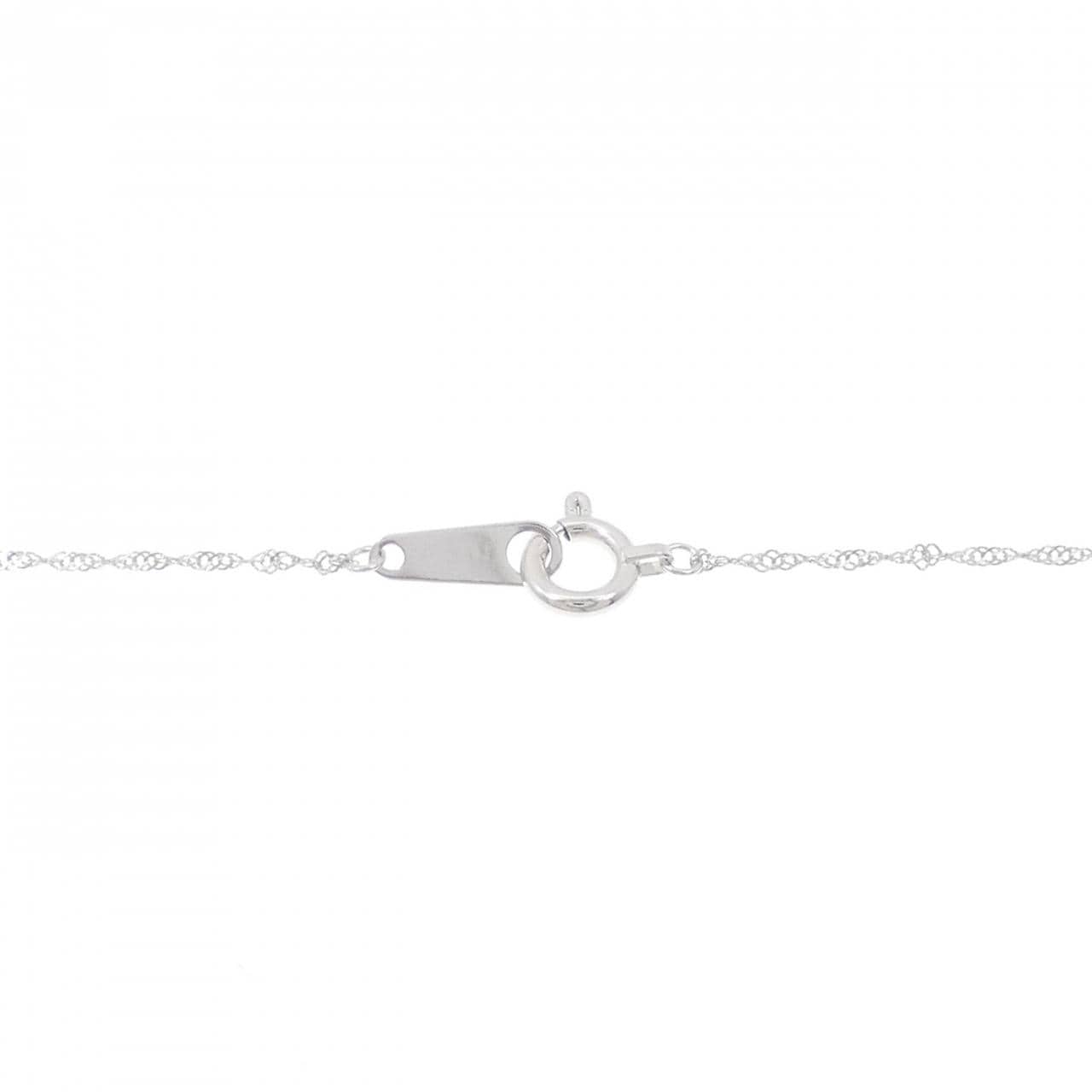 K18WG エメラルド ネックレス 0.43CT