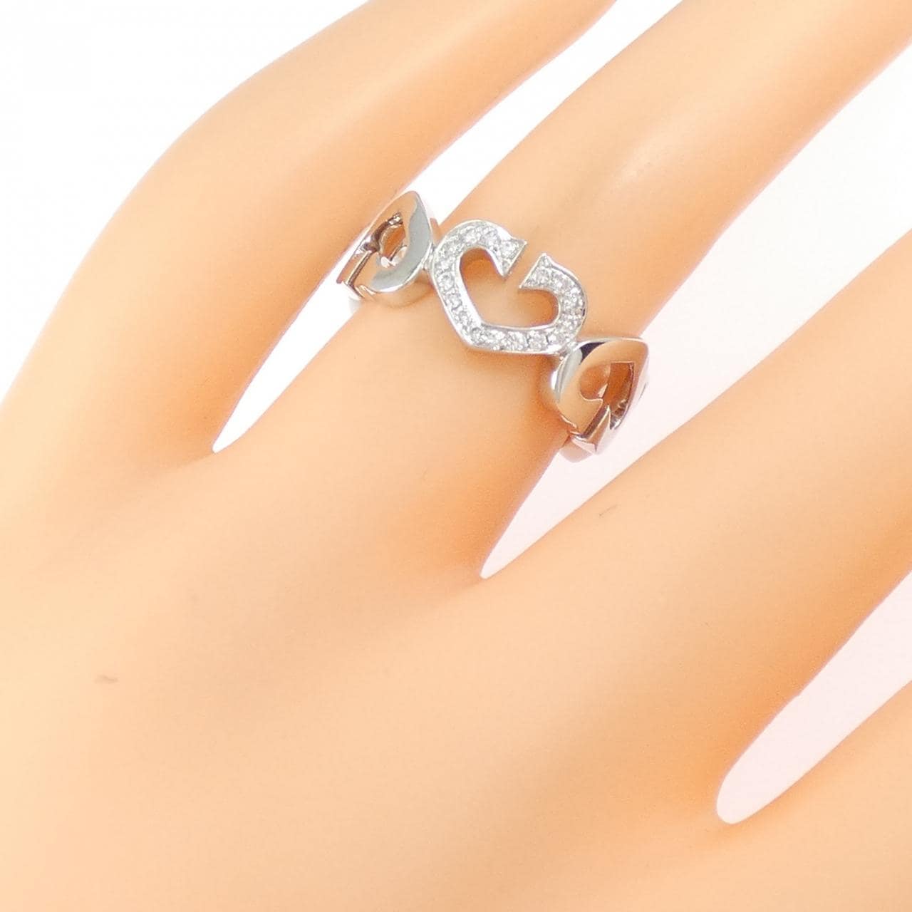 カルティエ Cハート 1P リング