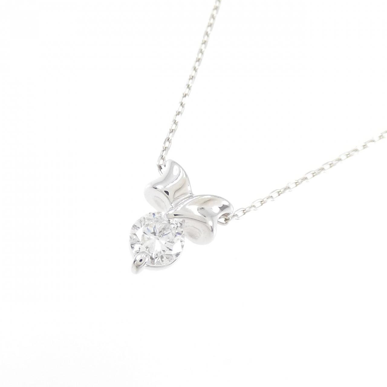 【新品】K18WG ダイヤモンド ネックレス 0.180CT