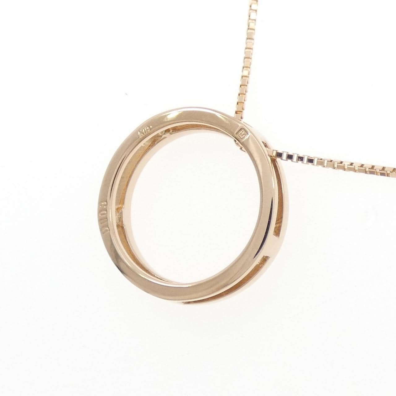 K18PG ダイヤモンド ネックレス 0.03CT