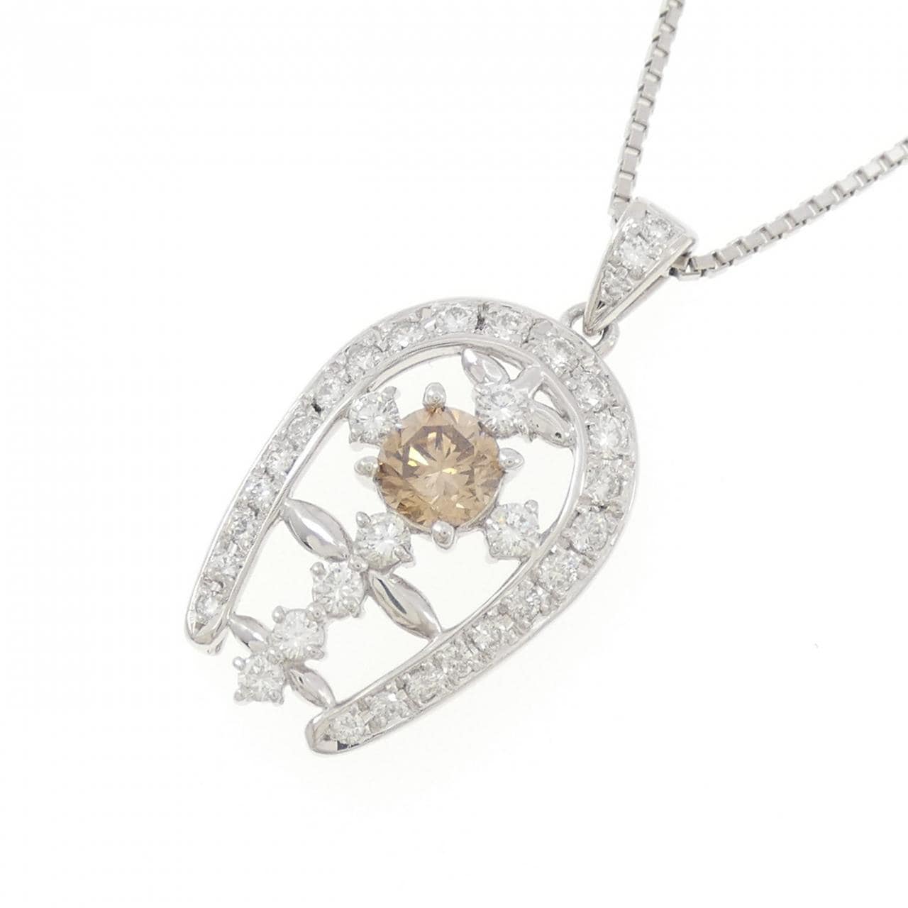 PT900/PT850 ダイヤモンド ネックレス 0.519CT