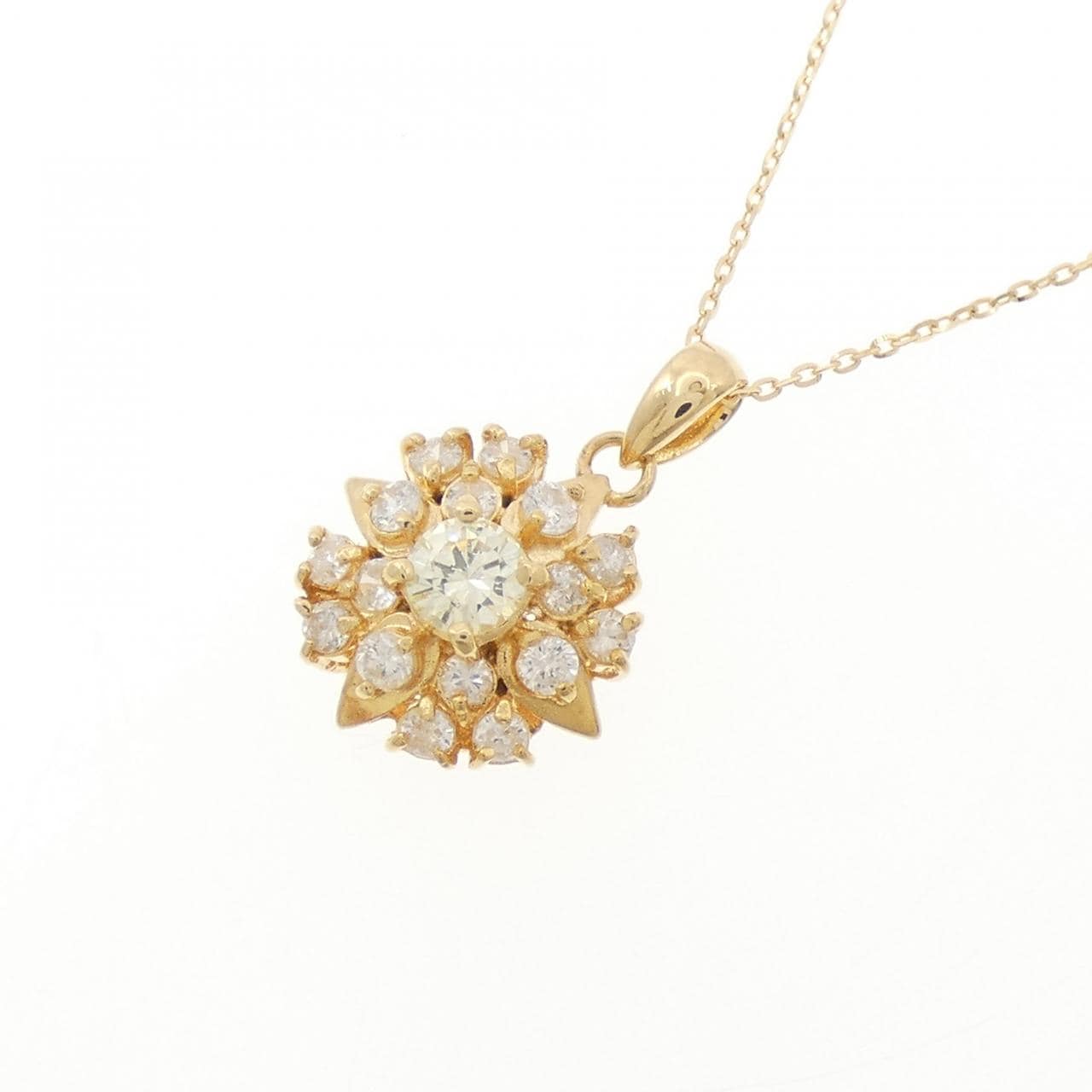K18YG ダイヤモンド ネックレス 0.50CT