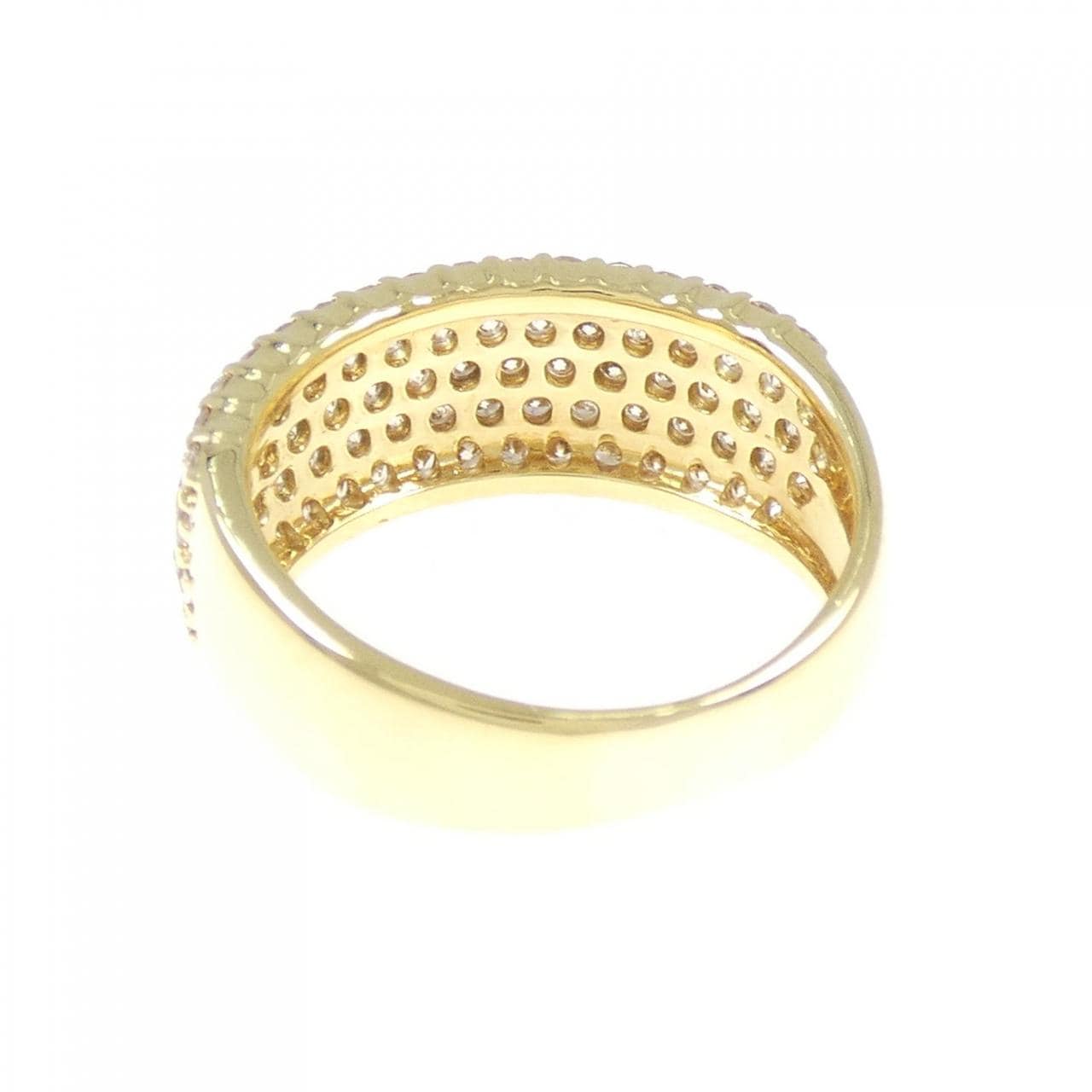 K18YG パヴェ ダイヤモンド リング 1.00CT