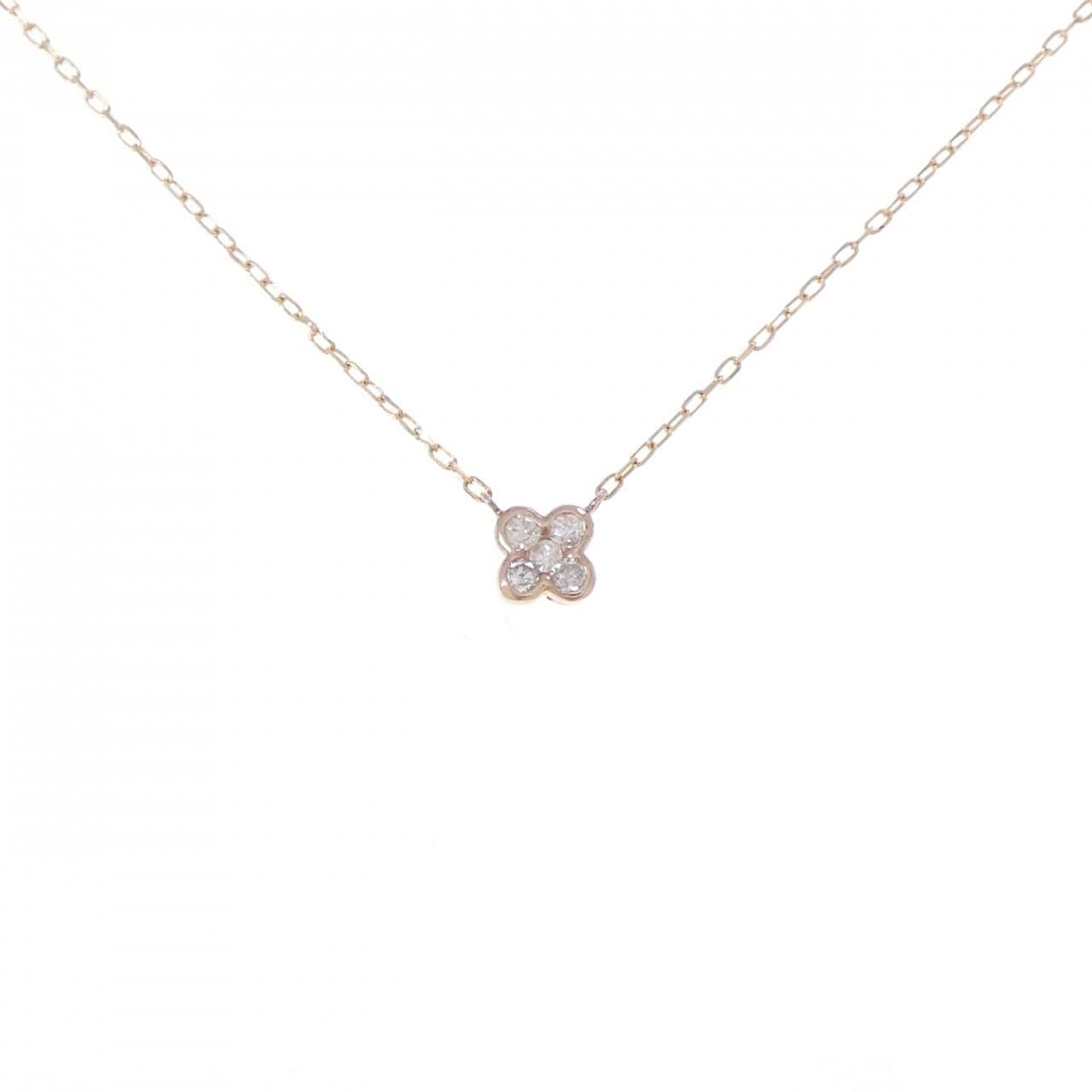 K10PG ダイヤモンド ネックレス 0.10CT