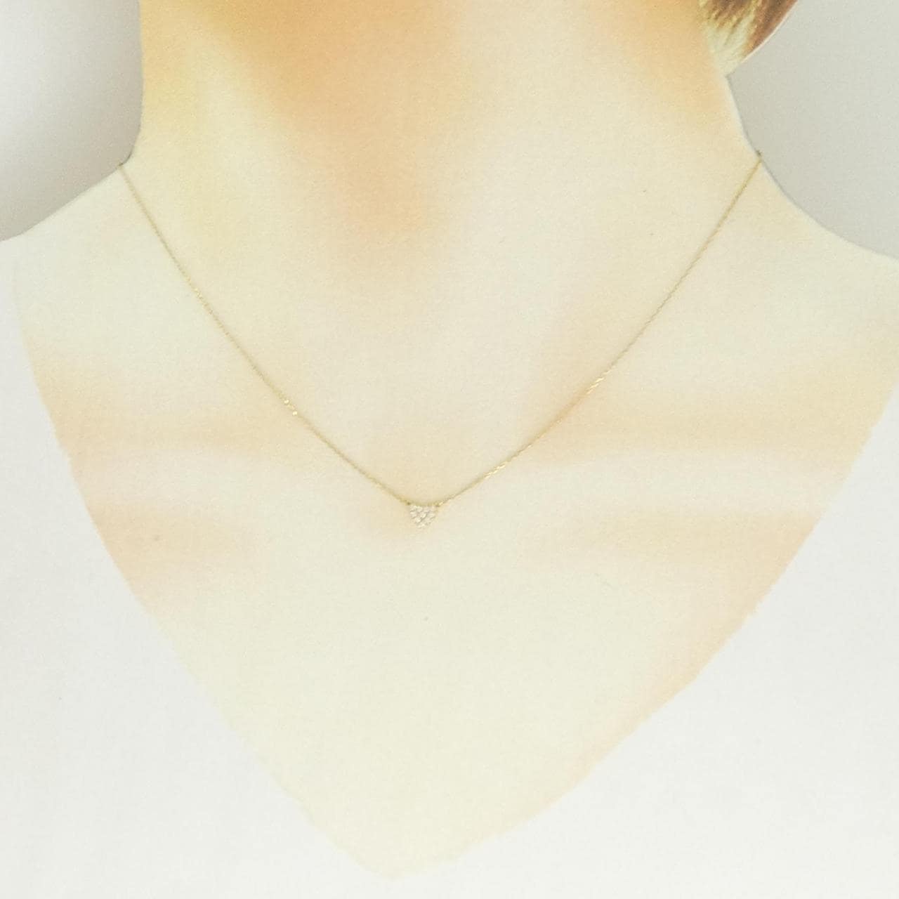 アーカー ハートパヴェ ネックレス 0.05CT
