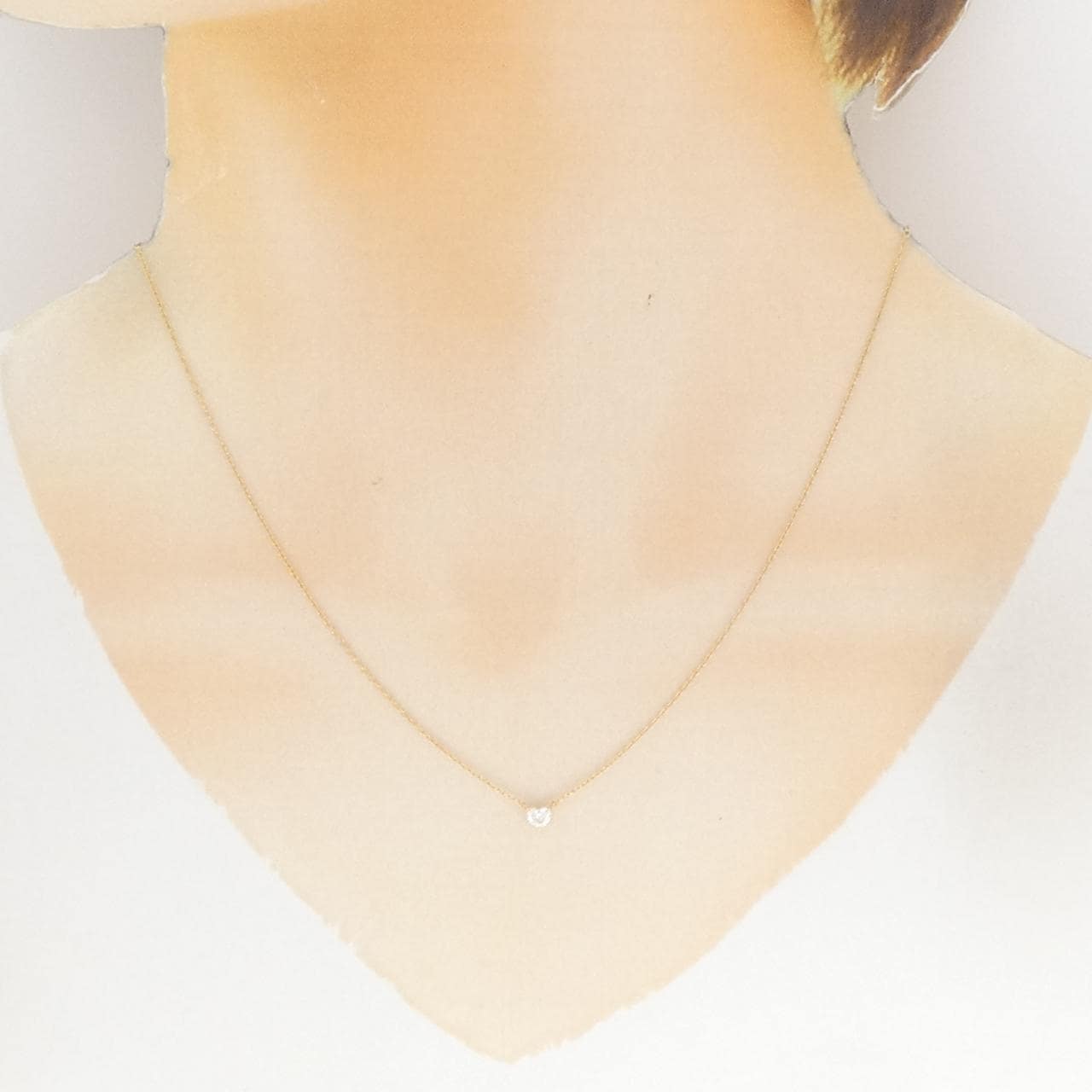 アーカー ハート ダイヤモンド ネックレス 0.11CT