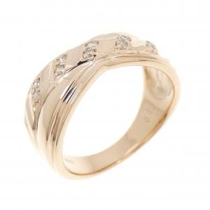 K18PG ダイヤモンド リング 0.10CT