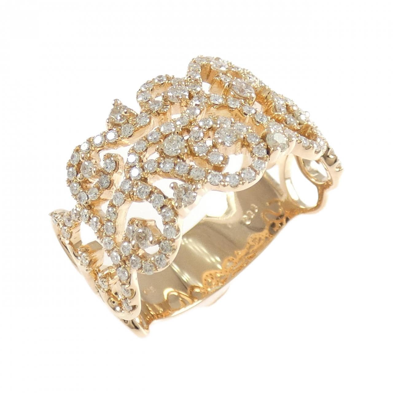 K18PG ダイヤモンド リング 1.10CT