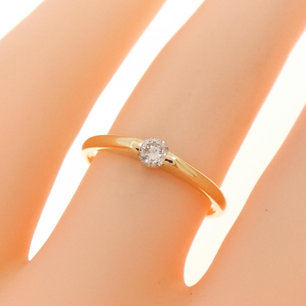 K18YG ダイヤモンド リング 0.10CT