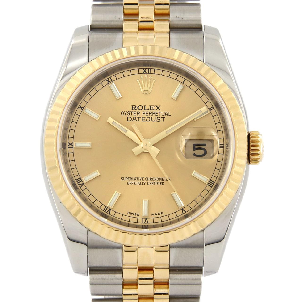ROLEX Datejust 116233 SSxYG Automatic V number