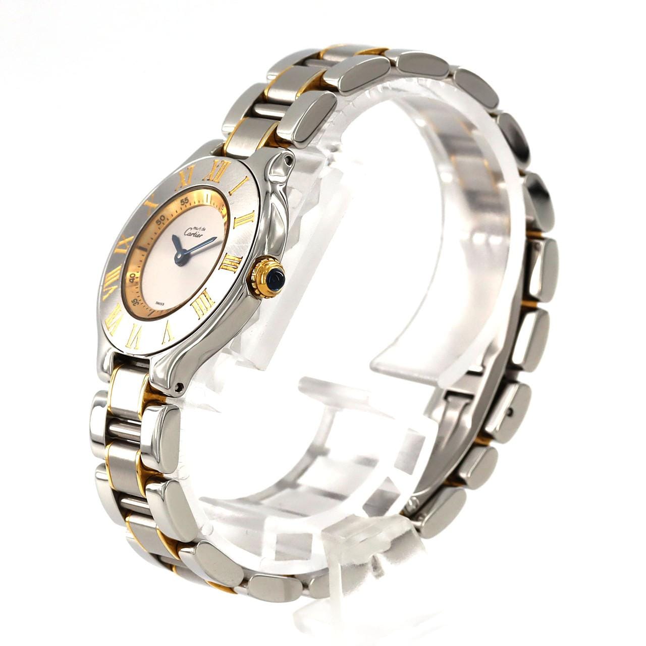 Cartier Must 21SM Combi W10073R6 SSxYG石英