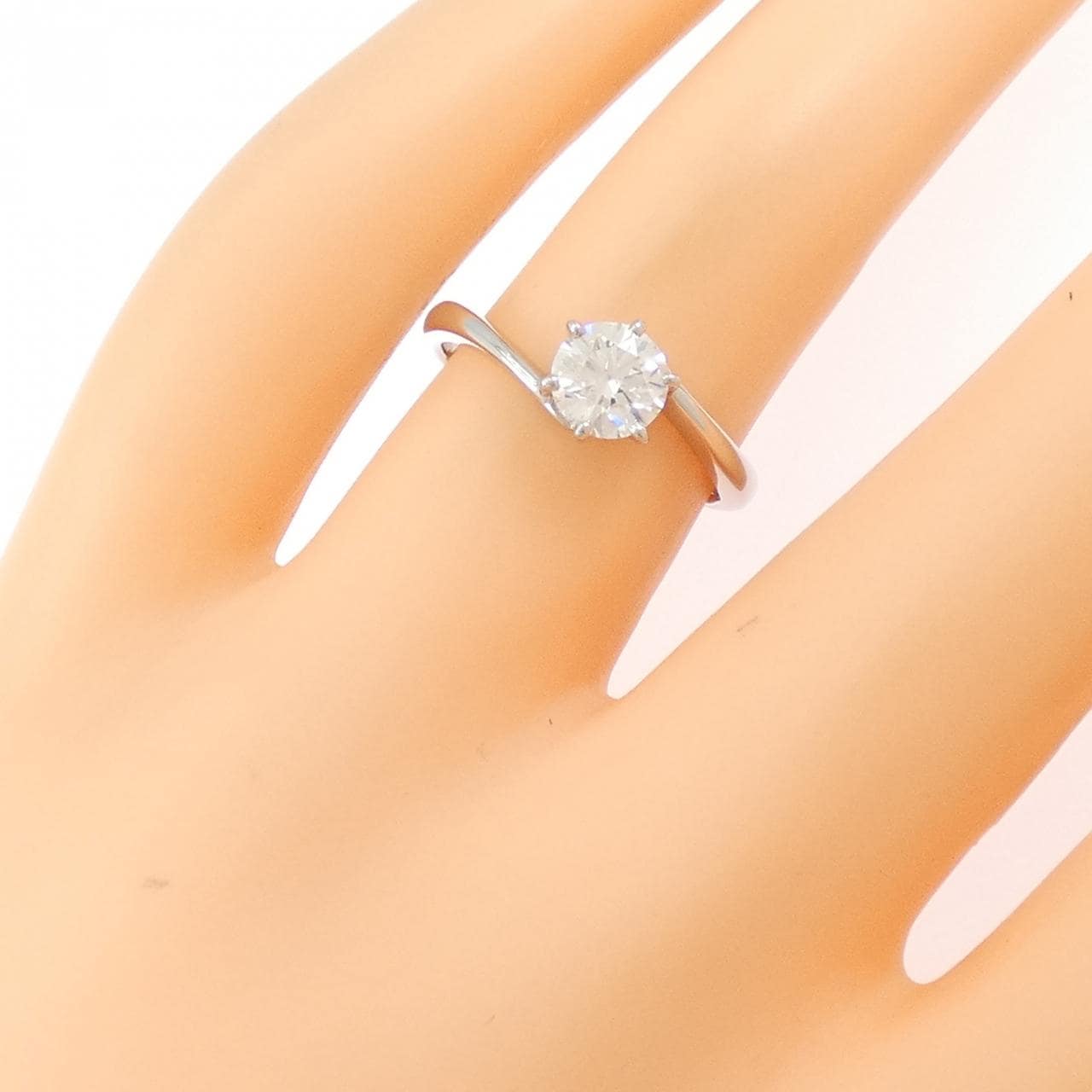 PT900 ダイヤモンド リング 0.650CT G VS1 VG