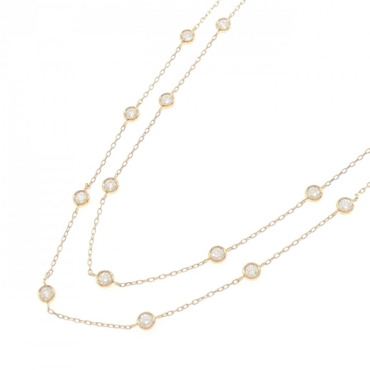 K18YG ダイヤモンド ネックレス 2.00CT