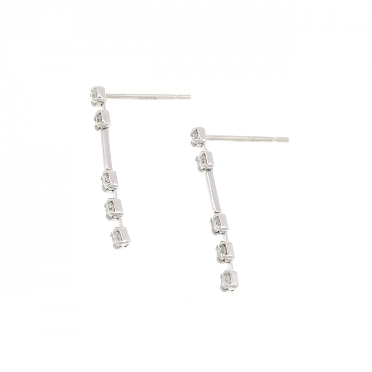 K18WG ダイヤモンド ピアス 0.20CT
