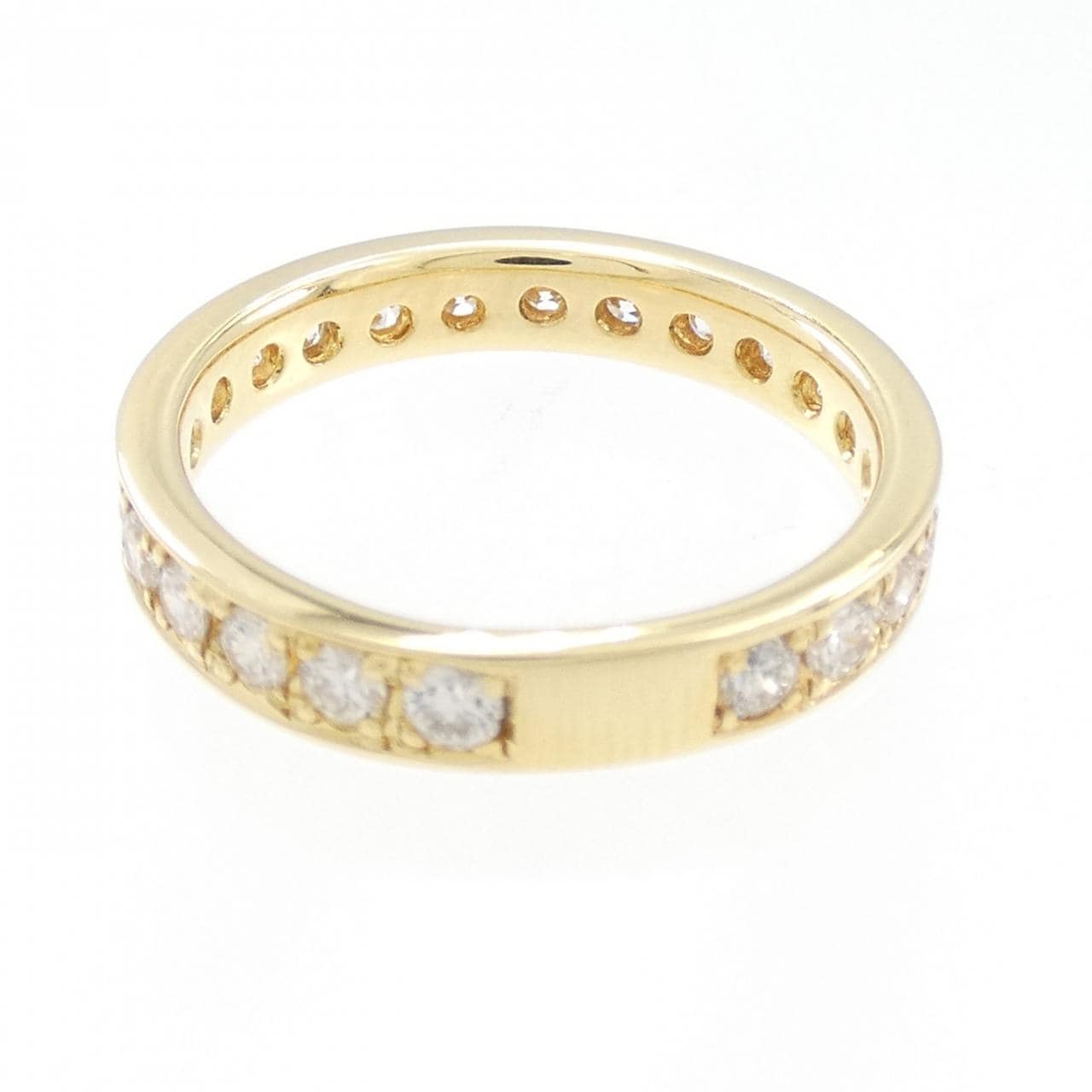 K18YG ハーフエタニティ ダイヤモンド リング 1.00CT