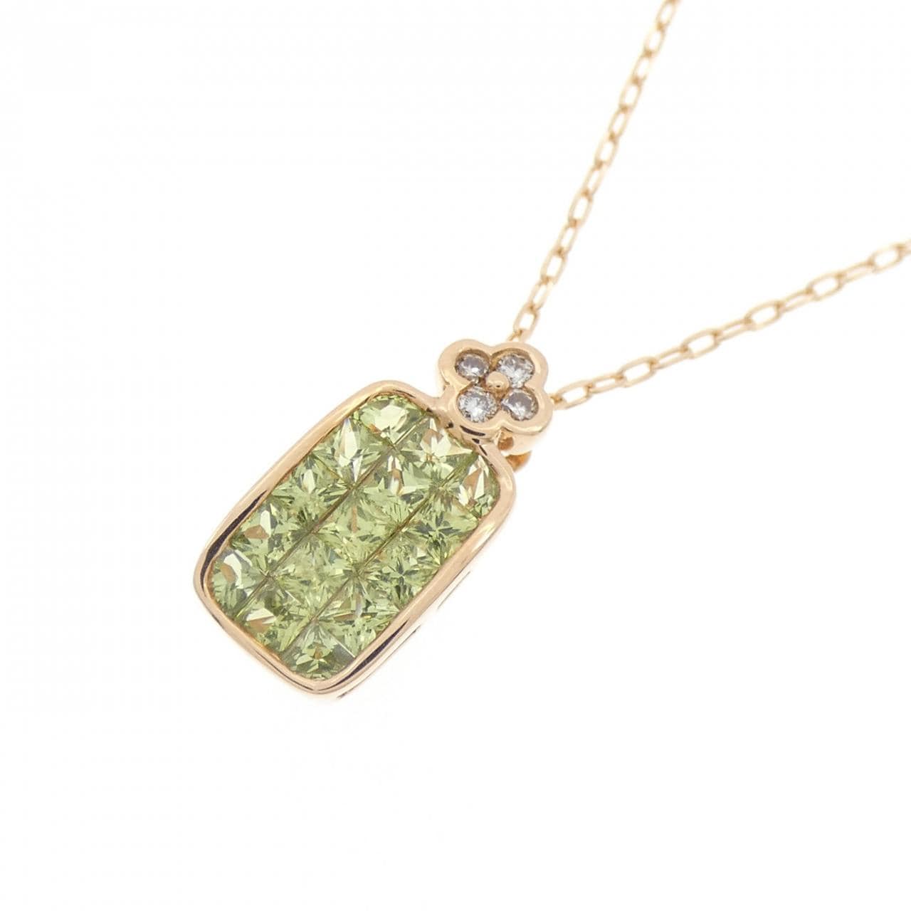 K18PG Sapphire Necklace 0.83CT