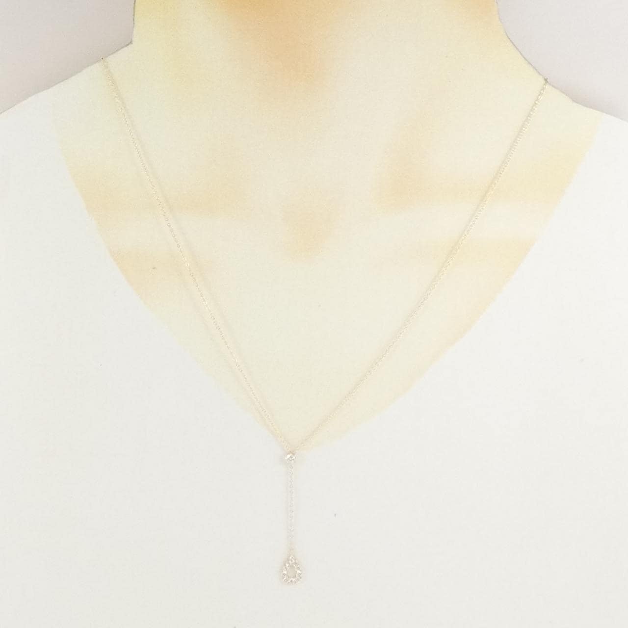 【リメイク】K10YG ダイヤモンド ネックレス 0.28CT