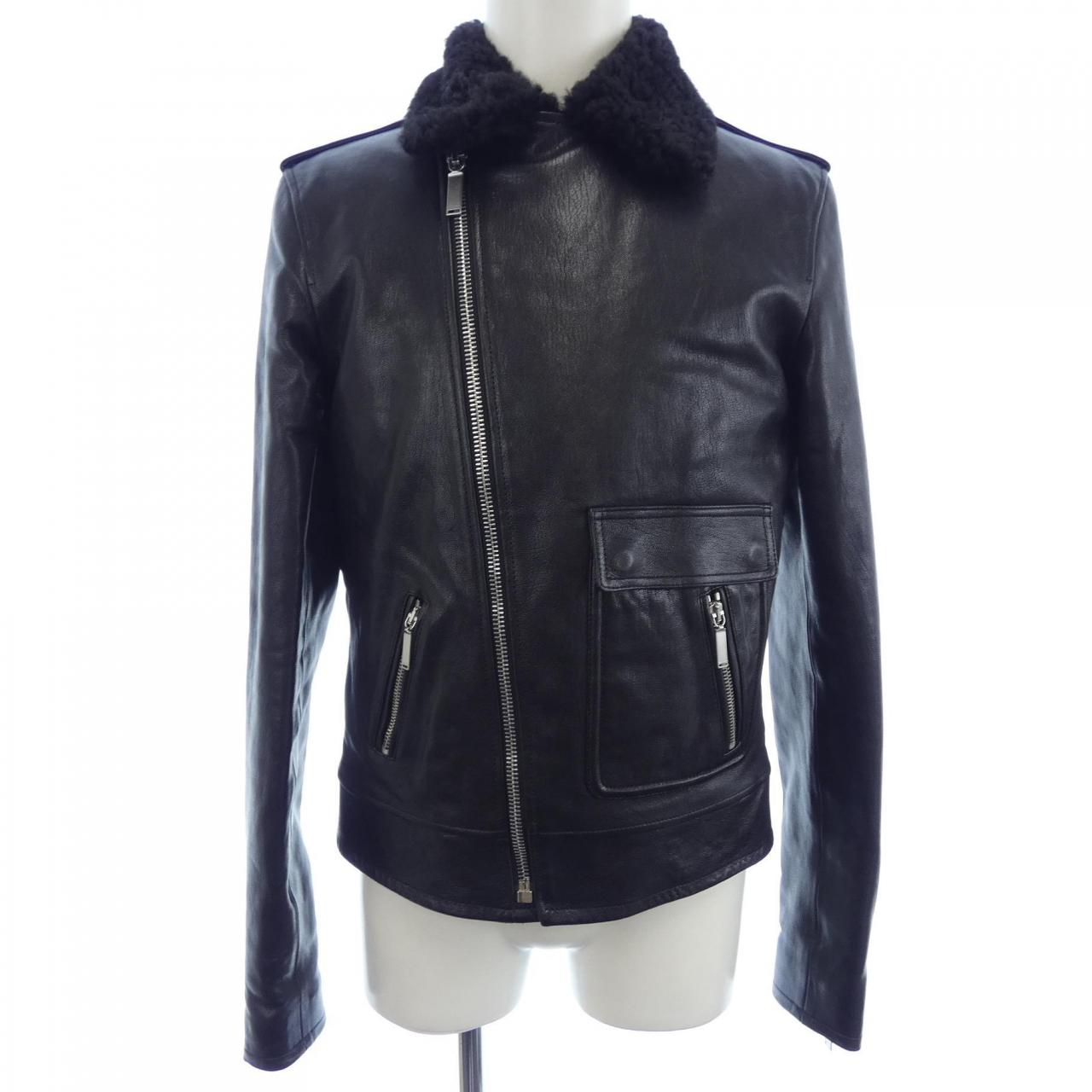 サンローラン SAINT LAURENT 484333 YC1EY レザーライダースジャケット