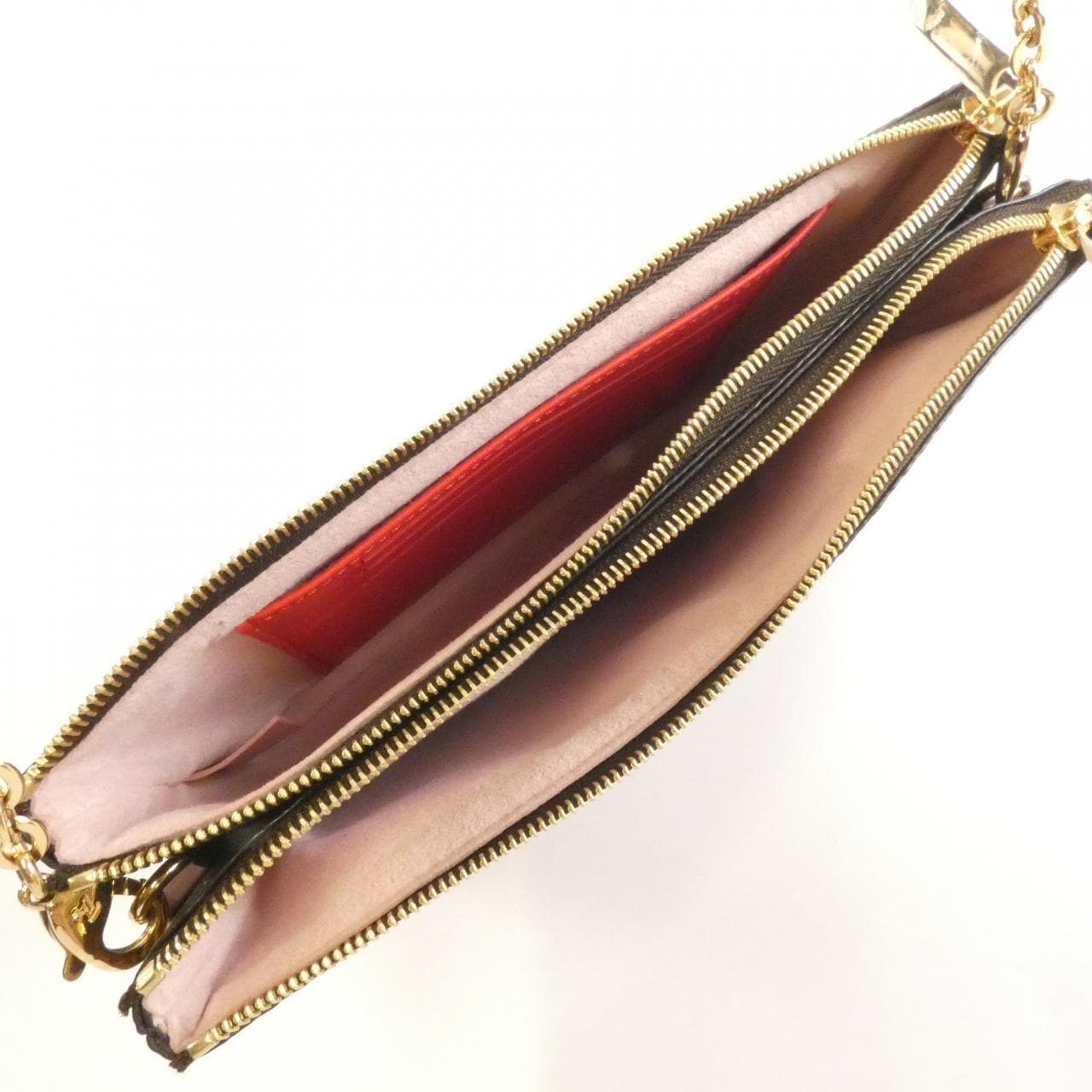 LOUIS VUITTON Monogram (Flower) Pochette Double Zip M63905 Shoulder Bag