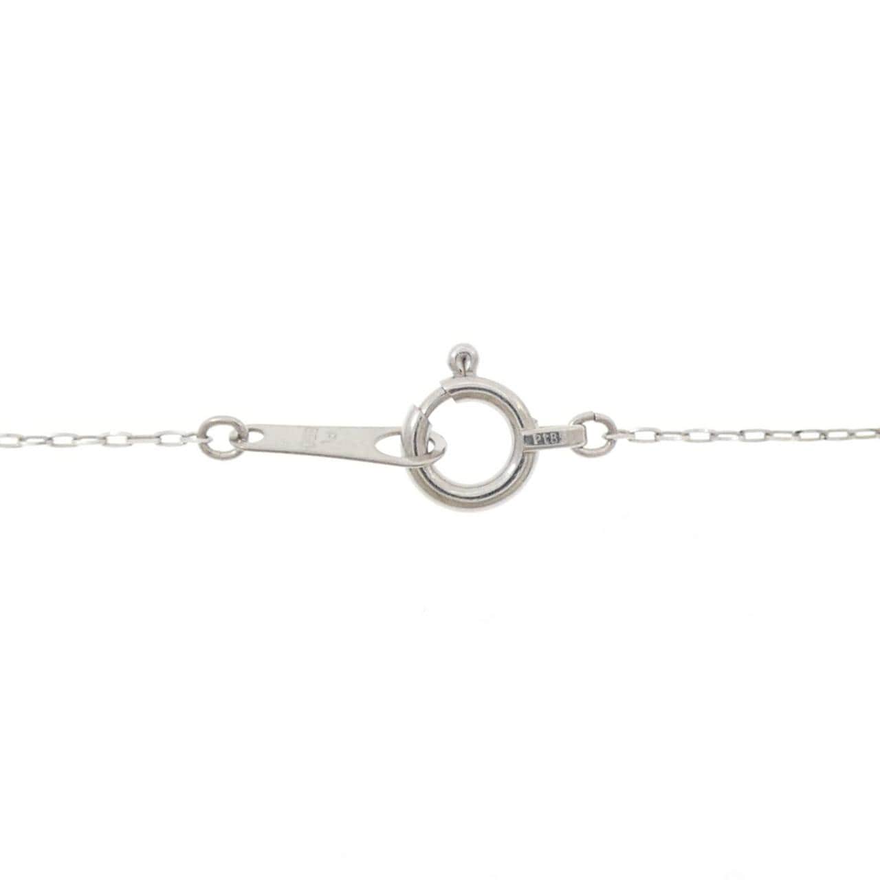 PT950/PT850 フラワー ダイヤモンド ネックレス 0.50CT