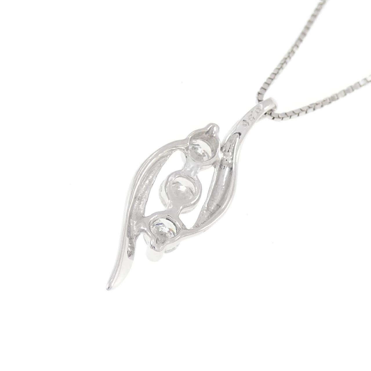 PT900/PT850 ダイヤモンド ネックレス 0.30CT