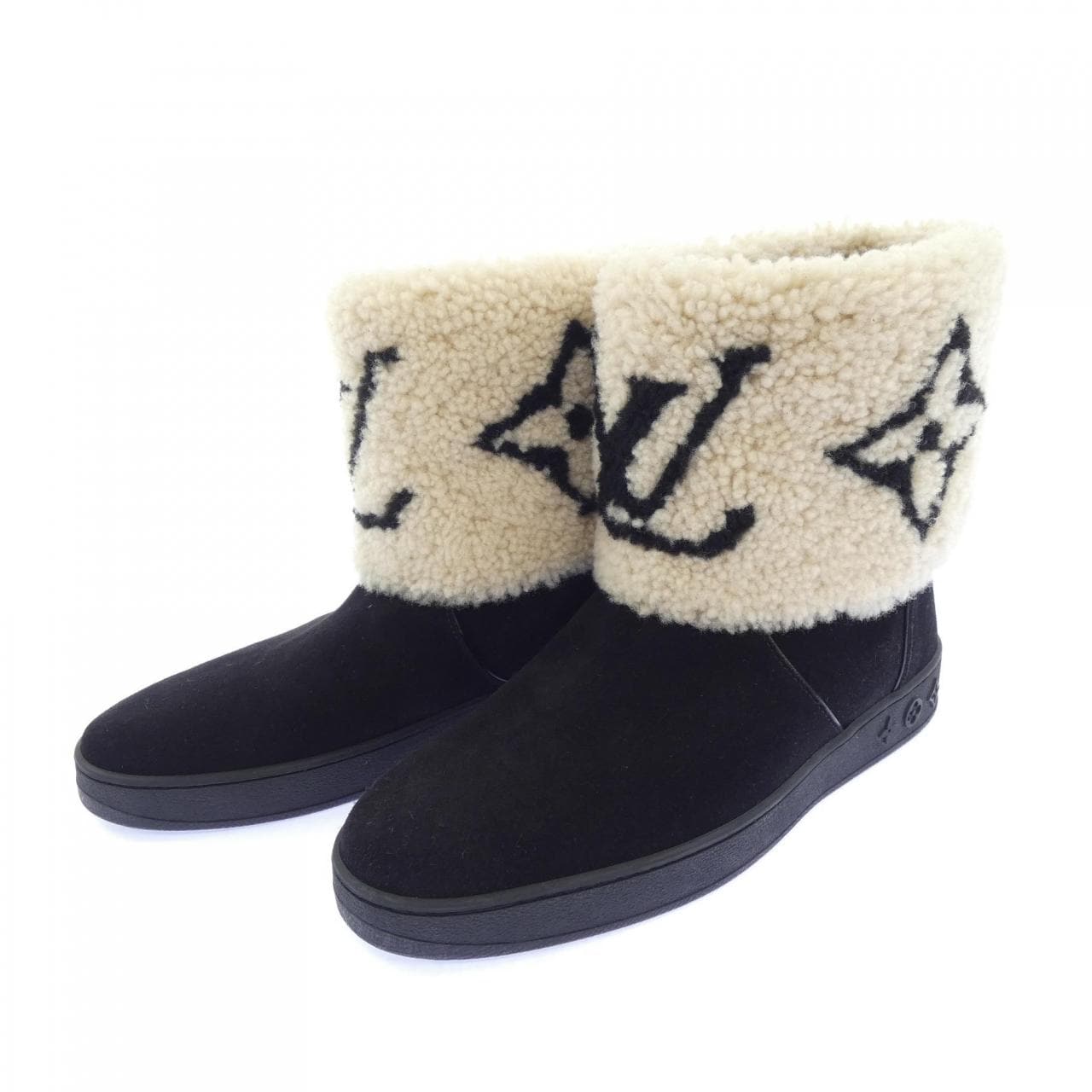 ルイヴィトン LOUIS VUITTON SNOW DROP FLAT ANKLE スノードロップライン ブーツ